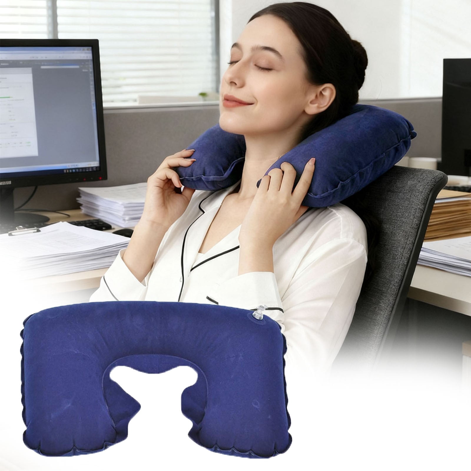 Travel Sleep Kit Inflatable Support System For Camping Hiking Flights And Comfortable Rest