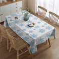 thumbnail image 3 of Merry Christmas Table Cloth Wrinkle Resistant Washable Tablecolths Table Covers Winter Snowflake Tablecloth for Christmas Background Indoor Outdoor Birthday Rectangle,60x84inches, 3 of 5