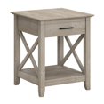 thumbnail image 1 of Bowery Hill Table d'Appoint en Bois d'Ingénierie avec Rangement, Gris Délavé, 1 of 10