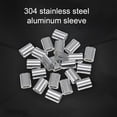thumbnail image 4 of Becaristey 100pack/lot Precision Fastening Solution Aluminum Crimping Loop Sleeve Clips 1Set, 4 of 6