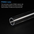 thumbnail image 4 of Unique Bargains Acrylic Pipe Clear Rigid Round Tube 24mm ID 30mm OD 10' for Lamps and Lanterns, Water Cooling System, 4 of 6