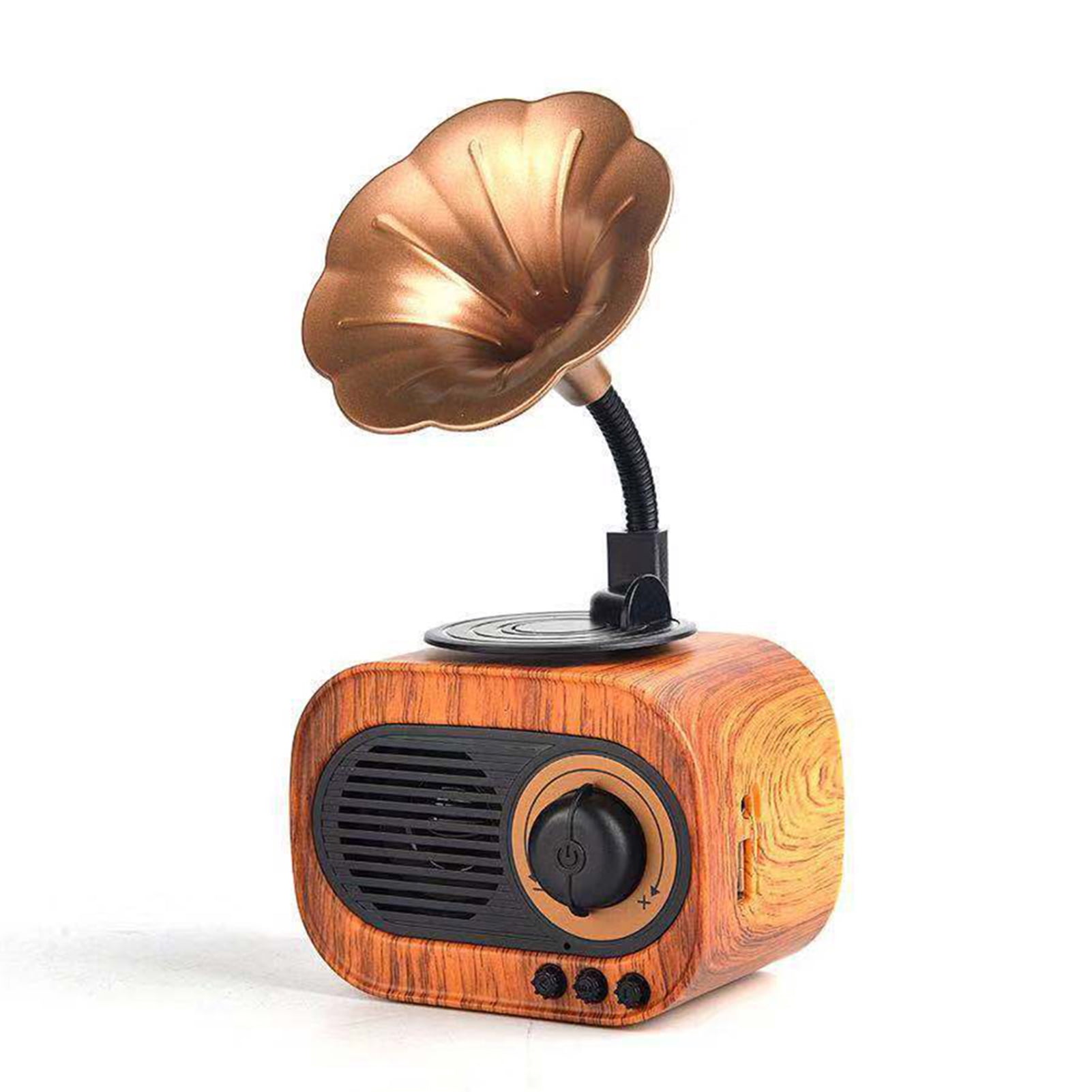 Amdohai Retro Music Speaker Vintage Bluetooth Wireless Speaker Portable Outdoor Speaker