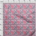 thumbnail image 2 of oneOone Cotton Flex Fabric Stripe|Leaves & Hen Block Print Sewing Fabric BTY 40 Inch Wide, 2 of 4