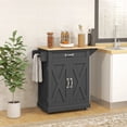 thumbnail image 2 of HOMCOM Foldable Kitchen Island with Storage Drawer, Rolling Utility Cart, 2 of 10
