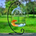 thumbnail image 3 of Vase Fishbowl Transparent Hanging Glass Creative Decor Fish Tank for Living Room, 3 of 6