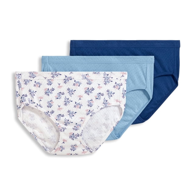 Jockey Women's 100% Cotton Elance Breathe Hipster - 3 Pack