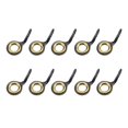 thumbnail image 3 of ziyahi 10x Stainless Steel Fishing Rod Guides Fishing Rod Tip Repair Kit Gold 8, 3 of 8