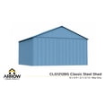 thumbnail image 4 of Arrow Classic 12 x 12 x 8 ft Blue Grey Steel Storage Shed, 4 of 7