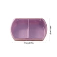 thumbnail image 3 of Plastic Pill Organizer Travel Case | Portable Sealed Damp Proof Container | 6 Compartment Vitamin Storage Box for Home, Office, Pocket Use, 3 of 6