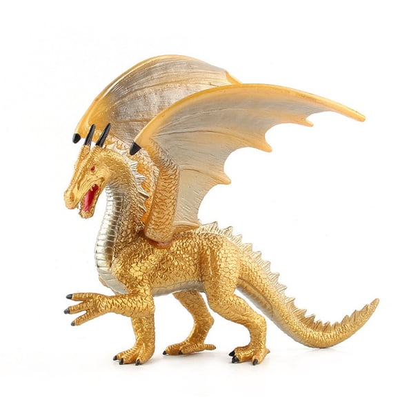 Figurine de Dragons en Pierre Jouet Modèle de Dinosaure Réaliste Cadeau d'Anniversaire pour Enfants Jouets