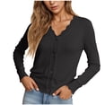 thumbnail image 4 of Erwazi Cardigan Sweaters for Women Fall Trendy Button Down Open Front Lightweight Cardigans, 4 of 7