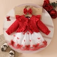 thumbnail image 4 of Chaussures de Robe pour Bébé Veste à Manches Longues pour Bébé et Ensemble de Robe en Dentelle et Maille avec Bandeau Féminin, Long, Manche Longue, Manche Longue, Pied-de-Poule, Pied-de-Poule, Pied-de-Poule, Pied-de-Poule, Pied-de-Poule, Pied-de-Poule, Pied-de-Poule, Pied-de-Poule, Pied-de-Poule, Pied-de-Poule, Pied-de-Poule, Pied-de-Poule, Pied-de-Poule, Pied-de-Poule, Pied-de-Poule, 4 of 9
