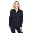 thumbnail image 1 of Ladies' CrownLux Performance Plaited Long-Sleeve Polo - BLACK - XS, 1 of 3