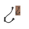 thumbnail image 2 of Classic Double Iron Wall Hook (Gun Metal) - Set of 2, 2 of 2