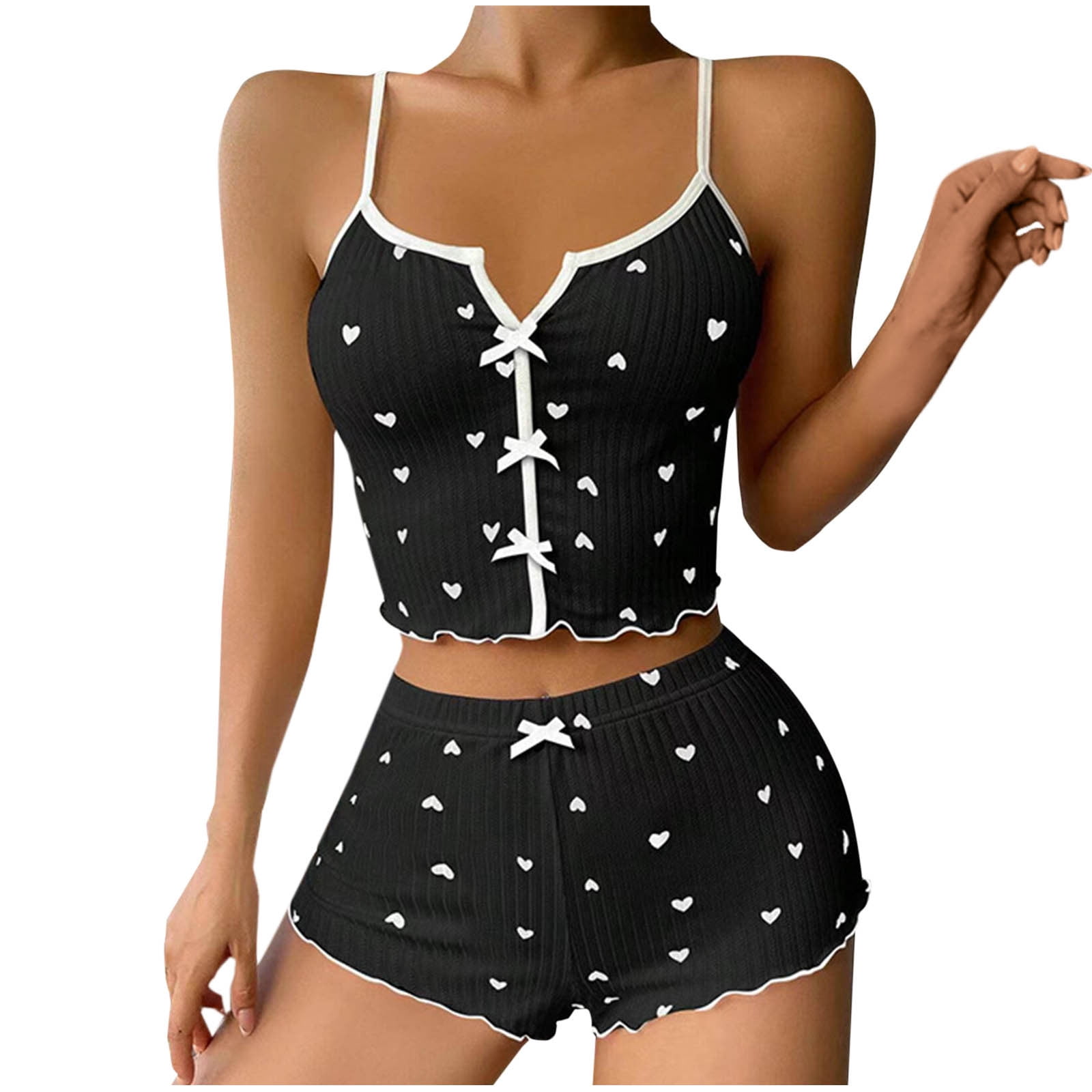 Pajama Sets for Women 2 Piece, Womens Casual Print Loose Sling