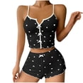 thumbnail image 1 of Rbaofujie Pyjamas d'Été pour Femmes Ensemble de Pyjama Décontracté à Imprimé pour Femmes, Camisole Ample à Bretelles et Shorts, Pyjamas Mignons, 1 of 3