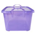 thumbnail image 4 of Life Story Bac de Rangement Empilable de 55 Qt, Contenant à Couvercle Léger, Violet, Lot de 24, 4 of 9