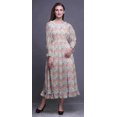 thumbnail image 2 of Bimba Floral Women Cotton Smocked Boho Renaissance Long Ruffle MaxiDress-XXX-Large, 2 of 5