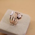 thumbnail image 3 of Wweixi Women Opening Ring Animal Decor Rings Adjusting Hand Decorations Girlfriend Jewelry for Dating Party Jewelries, 3 of 6