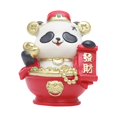 thumbnail image 4 of 2024 New Year Panda Figurine Table Ornament Resin Material for Desktop Decor A, 4 of 8