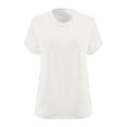 thumbnail image 3 of FAIWAD Womens Tops Summer Plus Size Casual V Neck Short Sleeve Drop Shoulder T-Shirt Loose Comfy Basic Tunic Tops, 3 of 3