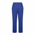 thumbnail image 4 of WRKEKC Casual Pants for Men Relaxed Fit Straight Leg Beach Pants with Drawstring and Pockets Solid Color for Summer Wear, 4 of 6