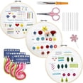 thumbnail image 1 of EGNMCR Embroidery Beginner's Kit Diy Beginner's Instruction Kit Needle And Thread Set Embroidery Kits, 1 of 1