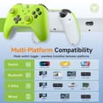 thumbnail image 4 of EasySMX X05 Wireless Controller for Switch/PC/Android- Bluetooth Controller Gamepad with Hall Effect Joysticks and Trigger, Turbo, Rumble Vibration, RGB -Green, 4 of 14