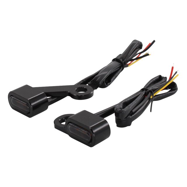 Miulika 1 Set LED Turn Indicator Light for 883 1200 Black Smoke