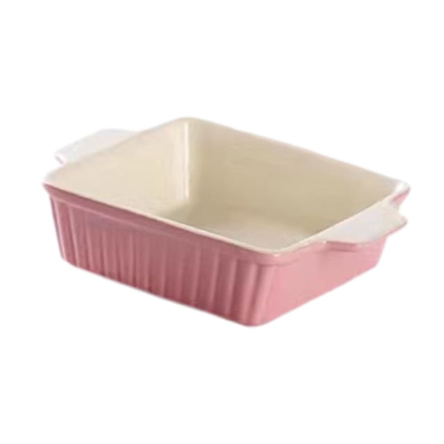DOLITY Ceramic Bakeware Casserole Dishes for Oven for Barbecues Camping Restaurants Square