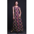 thumbnail image 2 of Bimba Robe Longue Florale pour Femme, Fête, Col en V, Fente avant, Sans Manches, Maxi - Xxx-Grand, 2 of 5