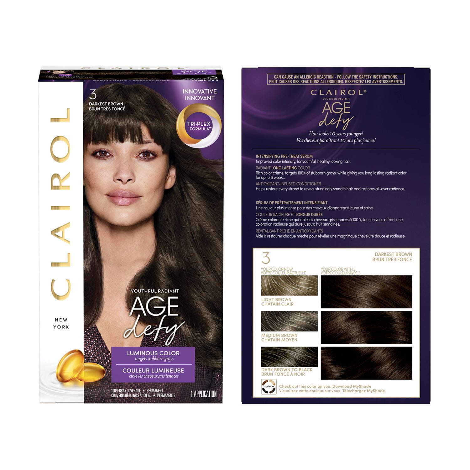 Coloration permanente Age Defy de Clairol