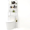 thumbnail image 1 of SUSUZI Over The Toilet Storage Shelf 3-Tier Bathroom Organizer Rack, White, 1 of 8