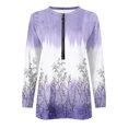 thumbnail image 5 of Liquidation à 50 % Chandail Surdimensionné pour Femmes 2023 Hauts Automne Manches Longues Chandail Ample Chemise Chic Décontractée Chandails à Col Rond pour Dames, 5 of 5