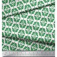 thumbnail image 2 of Soimoi Cotton Duck Fabric Ogee Damask Print Sewing Fabric Yard 56 Inch Wide, 2 of 5