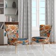 thumbnail image 2 of Designart "Jaune Beige Abstrait Fractal Euphony Infini" Chaise d'Appoint Moderne Rembourrée - Fauteuil Moderne pour Salon, 2 of 7
