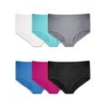 thumbnail image 1 of WOMENS PLUS FIT FOR ME BREATHABLE MICRO-MESH BRIEF PANTY, 6 PACK, 9, ASSORTED, 1 of 11