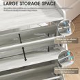 thumbnail image 4 of Vabches Shoe Storage Cabinet with 3 Flip Drawers & Metal Legs for Entryway, Narrow Shoe Rack Cabinet, Beige, 4 of 7