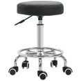 thumbnail image 1 of Adjustable Swivel Salon Stool Hydraulic Rolling Tattoo Chair Black, 1 of 10