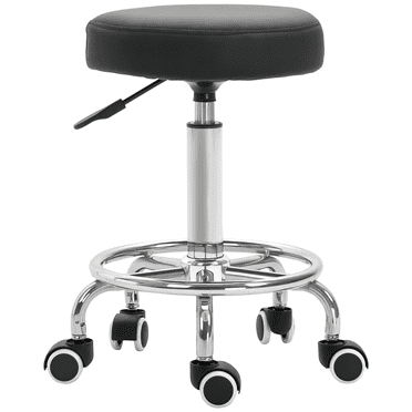 Adjustable Swivel Salon Stool Hydraulic Rolling Tattoo Chair Black