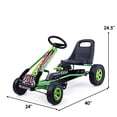 thumbnail image 2 of Patiojoy Kids Go Kart Pedal Powered Tricycle Racing Ride On Bike Toy Scooter Trainer Trike Green, 2 of 3