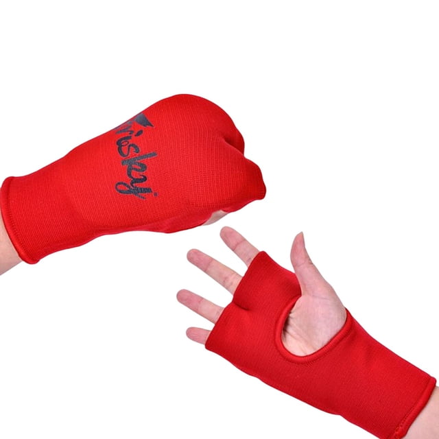 ZheElen Gauze Elastic Boxing Inner Gloves Wrist Wrap Protector Handwrap With Lightweight Punching Speed Bag Training Maximum Red S