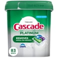 thumbnail image 1 of Cascade Platinum Dishwasher Pods, Dishwasher Detergent, Fresh, 83 Count, 1 of 12