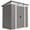 Light Grey, variant on Outsunny 7' x 4' Metal Outdoor Storage Shed w/ Sliding Doors Grey