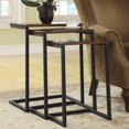 thumbnail image 4 of Carolina Classics Astrid Nesting Table Set in Chestnut and Black, 4 of 5