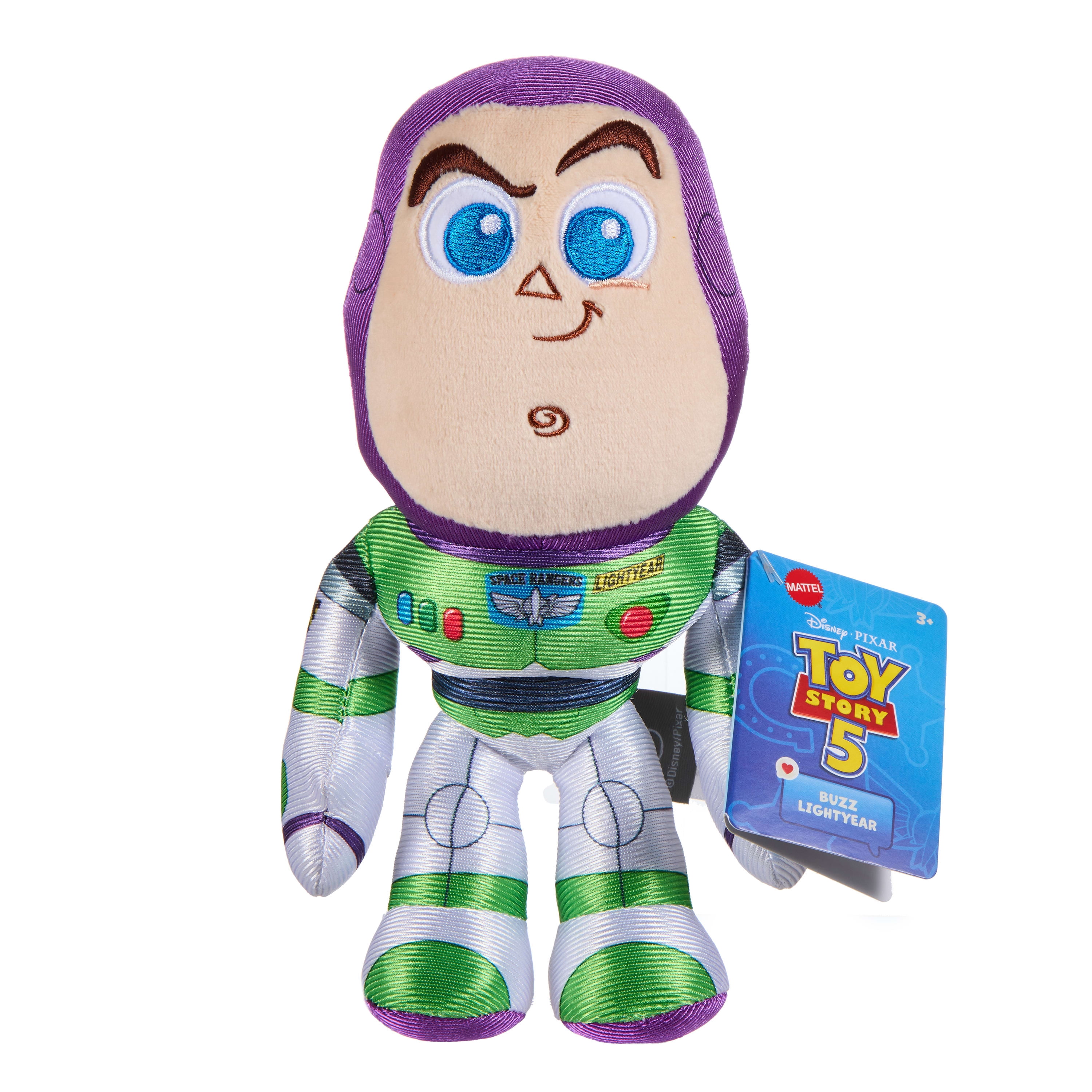 Disney and Pixar Toy Story 5 Buzz Lightyear Plush Toy, 8 Inch Soft Doll