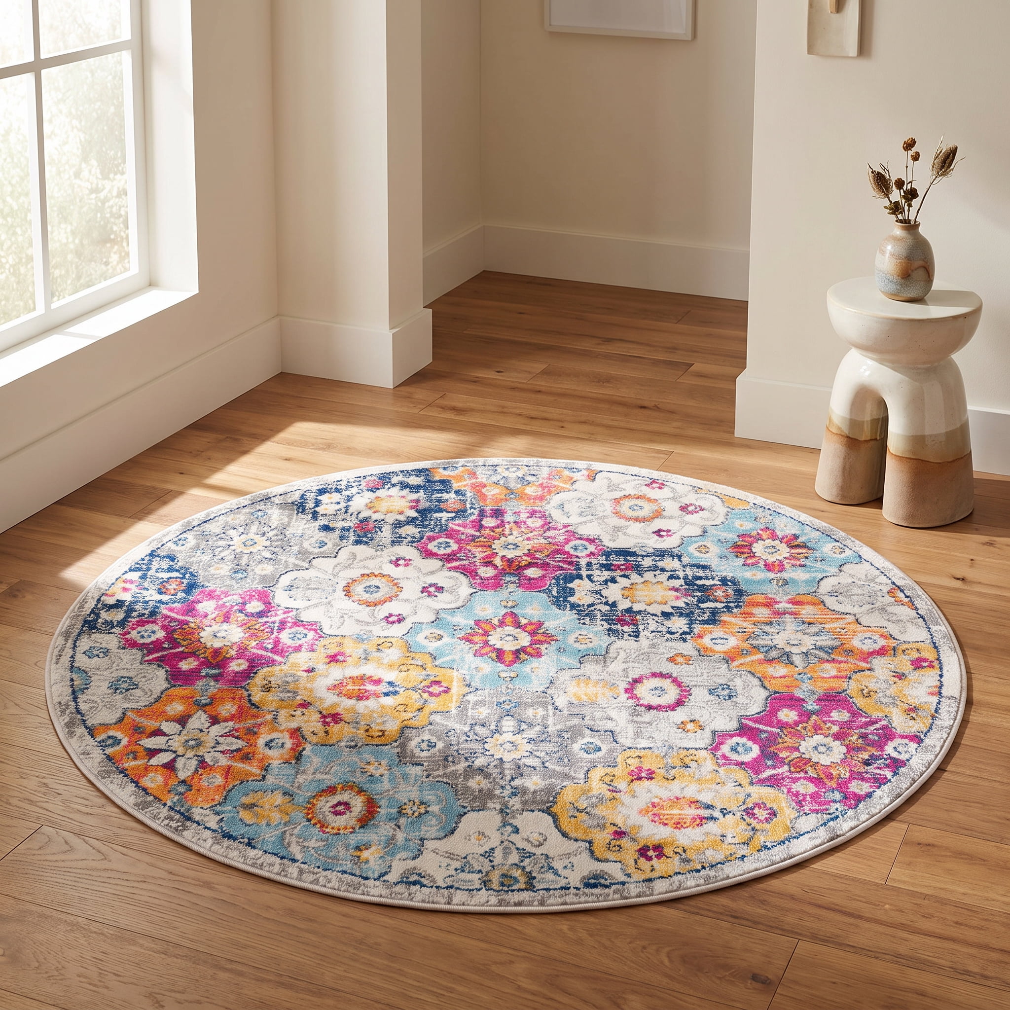 Rug Branch Savannah Collection Modern Floral Area Rug