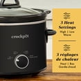 thumbnail image 4 of Crock-Pot 2-Quart Classic Slow Cooker, Feeds 2+ People, Black, 4 of 9