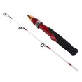 thumbnail image 2 of Ice Fishing Rod, 50cm Portable Fiber Glass Fishing Rod Mini 2 Sections Winter Ice Solid Fishing Shrimp Rod Pole, 2 of 8