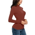 thumbnail image 4 of Chemise pour Femmes à Manches Courtes Décontractée Haut Stylé Chemise Foncée pour Femmes Chemises Chemises à Manches Longues pour Femmes Chemise de Compression à Manches Longues pour Femmes Chemise en Polyester et Spandex pour Femmes, 4 of 7